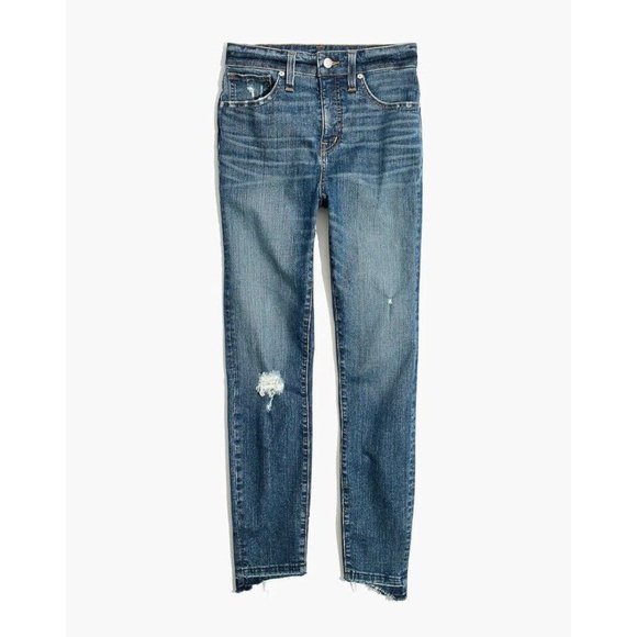 Madewell‎ Curvy High-Rise Skinny Jeans Drop Step-Hem Edition Size 25 - Picture 4 of 12